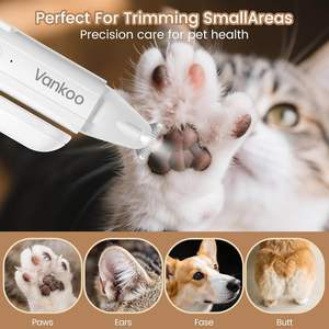 In plastica bianca per animali domestici toelettatura <span class=keywords><strong>cane</strong></span> gatto tagliaunghie taglierina con luce - Product Image 5