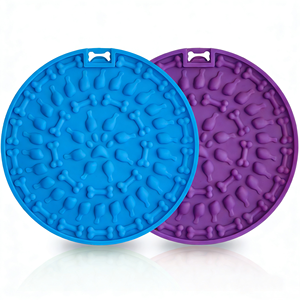 โปรโมชั่นสุดฮอต ชามอาหารสุนัข แผ่นรองให้อาหารแบบช้า ทนทาน พร้อมจุกดูดสุญญากาศ แผ่นรองเลียซิลิโคนสำหรับสุนัข - Product Image 1