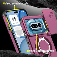 Coque antichoc avec protection d'objectif et support anneau 360° pour Nothing Phone 4a Pro 5G