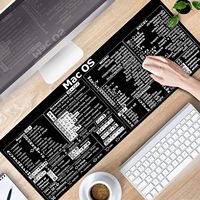Alfombrilla de Ratón de Alta Calidad, Térmica, Ecológica, Impermeable, con Sistema Operativo Linux, Grande, Antideslizante, para Juegos, Oficina, Uso con Excel, Alfombrilla de Escritorio