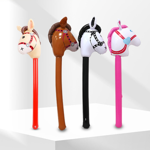 <span class=keywords><strong>Ballon</strong></span> gonflable en forme de tête de <span class=keywords><strong>cheval</strong></span> rose en forme de tête de <span class=keywords><strong>cheval</strong></span> sur un bâton en plein air - Product Image 6