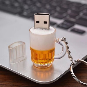 Personnalité de la mode 16G/32G/64G verre plastique USB2.0 tasse de bière créative et disque U pour cadeau promotionnel clé USB personnalisée - Product Image 5