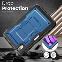 Housse robuste hybride en TPU pour iPad Mini 6 Mini 7 étui pour tablette avec bandoulière et béquille à brin