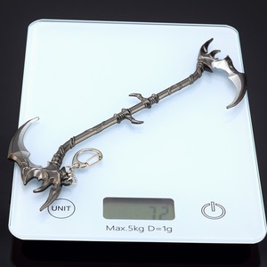 Jeux classiques coréens la légende de <span class=keywords><strong>Mir</strong></span> II Nu Zhan Mini arme bon marché 21cm 72g jouets en métal porte-clés - Product Image 5