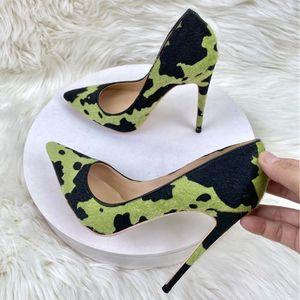 12CM/10CM/8CM Cow Skin Kadin Sandalet Anti-slip Outsole Plus Size 2024 Stilettos Job Shoe Women's High <b>Heels</b> - Product Image 1
