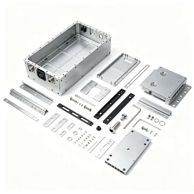 Energy Storage System Aluminum CNC Machining Battery Pack Case Custom EV Power Supply Enclosure Structural Components