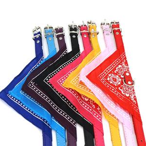 Colorido sólido personalizado Color perro Bandana Collar XL/XXL/tamaños pequeños ecológico PU poliéster Metal luces bufanda Decoración - Product Image 2