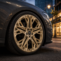 Jantes forgées ZhiGu Premium 20-22 pouces 5x120 5x112 Or Champagne 5 branches, jantes sport de luxe pour BMW M3 Audi RS, livraison en 15 jours