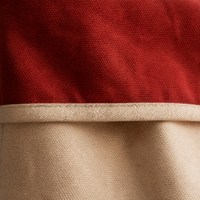 Sac fourre-tout en toile sérigraphié durable avec logo personnalisé, motif lettres, taille moyenne, bordure contrastante pour marques de détail et cadeaux promotionnels