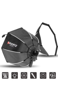 Triopo Ks2-90 90cm Boîte à lumière photo octogonale pour flash de caméra <span class=keywords><strong>Godox</strong></span> Speedlite, parapluie octogonal pour flash - Product Image 3