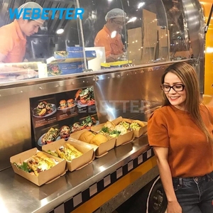 Webetter tùy chỉnh cà phê Trailer Pizza Hot Dog giỏ hàng BBQ thức ăn nhanh Trailer đầy đủ trang bị di động thực phẩm xe tải với đầy đủ nhà bếp - Product Image 3