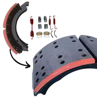 Plaquettes de frein de type américain, type tambour pour camions lourds. Plaquettes de frein modèle 4707 avec kit de réparation.