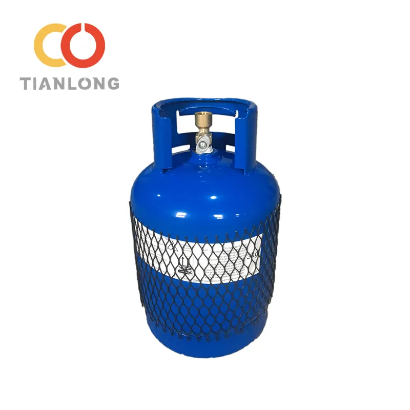 3KG LPG gas cylinder with LOW MOQ produced my our own factory gas tank household refillable