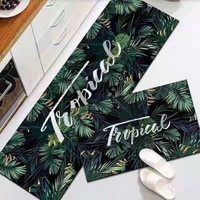 Factory Wholesale Anti Fatigue Absorbent Kitchen Floor Mat Non-Slip Custom Printed Kitchen Mat Set 2 Pcs