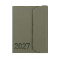 Agenda quotidien 2027 en anglais, carnet de gestion du temps 365 jours, couverture en PU avec reliure cousue, journal scolaire, professionnel, cadeau, agenda