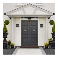 Porte d'entrée extérieure insonorisée, résistante aux intempéries, de style contemporain et personnalisable SJUMBO