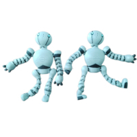 Model Robot Mainan Meja IBOSS PLA+ Filament Cetak 3D Ukuran Dapat Disesuaikan Hadiah Natal Cetak 3D