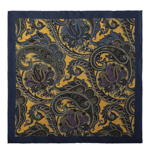 Nouvelle Arrivée 2026 – Foulard de Luxe en Soie Brossée 100% pour Homme, Motif Carré de Poche, Fabrication Exquise Personnalisée, Collection Automne/Hiver - Product Image 1