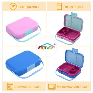 Aohea Portable Fresh Chill Leak-Proof PP Kids' Lunch Boxes Kids Children Lunch Box