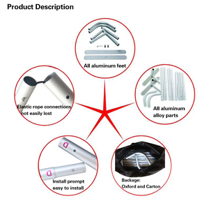 Support d'affichage publicitaire pliable rapide en alliage d'aluminium avec toile tendue pour stand <span class=keywords><strong>de</strong></span> salon professionnel et conférence - Product Image 5
