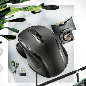 เม้าส์<span class=keywords><strong>ไร้</strong></span><span class=keywords><strong>สาย</strong></span>ออปติคอล USB 2.4GHz M157-กันน้ำตามหลักสรีรศาสตร์สำหรับใช้ในสำนักงานธุรกิจและแล็ปท็อปที่บ้าน - Product Image 3