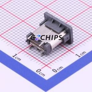 U3C61B-24BM1RN12 USB <b>Connector</b> SMD <b>Connector</b> ( <b>Connector</b> Type: Type-C )( Gender: Female )( Mounting Type: Vertical Mount ) - Product Image 2
