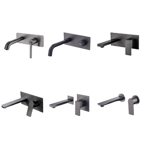 Home <strong>Best</strong> <strong>Quality</strong> <strong>Bathroom</strong> Black in Wall Mounted Single Basin Faucet Bathtub Mixer Water <strong>Taps</strong> - Product Image 6