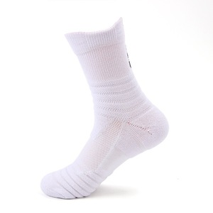 Athletic Socks Basketball Solid Color Black Performance Sport Wear - Product Image 4