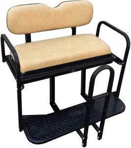 Бежевый EZGO TXT, тележка для гольфа, комплект заднего флип-сиденья с китайского завода - Product Image 3