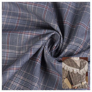 Pengiriman cepat benang dicelup Harga bagus TR setelan Greige buku warna kain tartan kain kotak-kotak - Product Image 1