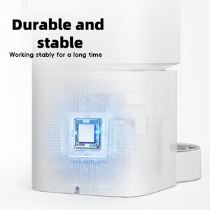 เครื่องให้อาหารสัต<span class=keywords><strong>ว</strong></span>์เลี้ยงอัตโนมัติแบบพลังงานคู่ 5 ลิตร: ปริมาณอาหาร 10 กรัม ± 2 กรัม และแบตเตอรี่สำรองสำหรับแมว/สุนัขที่บ้าน/สำนักงาน ดูแลระยะไกล - Product Image 4