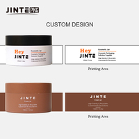Pots cosmétiques vides noirs mats de 100 ml pour crème, cire capillaire, soins de la peau, pots en plastique avec couvercle à vis, conteneur pour soins de la peau