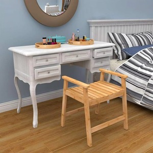 Waterproof bamboo <b>shower</b> <b>chair</b> with armrests, disposable <b>shower</b> <b>chair</b> seat for bathroom - Product Image 3