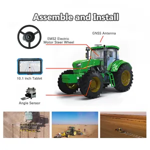 JY305 direction automatique pour tracteur GPS/GNSS système intelligent de guidage agricole (station de radio RTK en option)