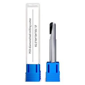 Jinchuan CNC kim cương PCD Bóng Mũi phay Cutter Chất lượng cao 2 Flutes <span class=keywords><strong>brazed</strong></span> Tipped End Mill OEM/ODM kết thúc gia công không có - Product Image 4