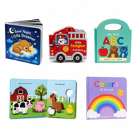 Impresión de Libros Infantiles con Logotipo Personalizado, Cubierta con UV Localizado, Bordes Pintados, Cartón Rígido, OEM para Editores de Libros Infantiles Premium
