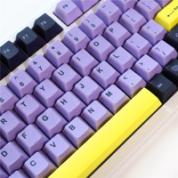 Personalized Taro Keycaps Pbt 129 Keys Dye Sublimation Cherry Profile Keycaps for 61/87/104/108 Mx Switch Mechanical Keyboard