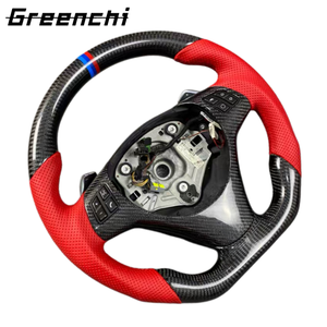 Volante de Fibra de Carbono para <span class=keywords><strong>BMW</strong></span> E90 E92 Serie 3, Volante Personalizado con Base Plana - Product Image 6