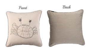 Fodere per <span class=keywords><strong>Cuscini</strong></span> di Lusso Personalizzate con Stampa Serigrafica a Schermo Piatto, Design Unico a Forma di Granchio per Bambini, per Divano e Decorazione Domestica - Product Image 3