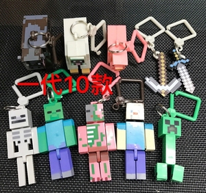 Minecrafted Parmak Arası Terlik Bebek Seti Enderman Creeper Dönüştürülebilir 1 2 3 4 Nesil Figür Model Oyuncak - Product Image 5