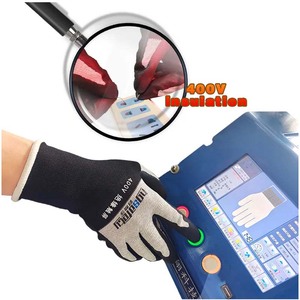 400V gants isolants Anti-électricité Nitrile enduit écran tactile basse Tension isolé gants d'électricien de sécurité - Product Image 4