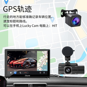 กล้องติดรถยนต์ JXD 4K เลนส์คู่ พร้อม GPS ในตัว มองเห็นในเวลากลางคืน ติดตั้งด้วยถ้วยดูด - Product Image 2