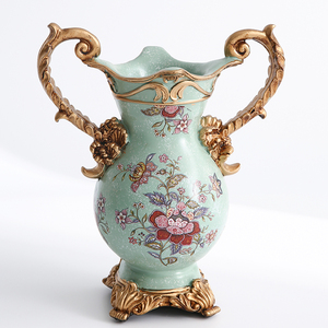 Grand centre de table de salon-Vase en céramique de luxe européen - Product Image 4