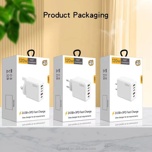 120W Hızlı Duvar Şarj Cihazı Bloğu Fişi 5 Portlu USB Şarj İstasyonu Güç Şeridi Adaptörü 3PD Tip C ve <span class=keywords><strong>2</strong></span> USB a Cep Telefonu Şarj Cihazları - Product Image 3