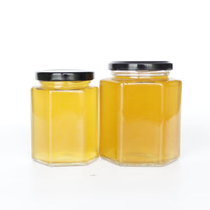 Bocaux hexagonaux en verre pour miel, <span class=keywords><strong>confiture</strong></span>, gelée, cornichons, sauce <span class=keywords><strong>tomate</strong></span>, avec couvercles - Product Image 3