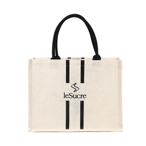 Bolso <span class=keywords><strong>de</strong></span> <span class=keywords><strong>arpillera</strong></span> grande, personalizado, Color rojo, yute, regalo, con tu logotipo - Product Image 6