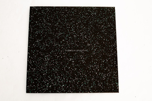 Dalles de sol en <span class=keywords><strong>caoutchouc</strong></span> EPDM haute densité amortissantes colorées Ningshuo NSRT0440 pour crossfit en salle, 500x500 mm, rouleaux de sol, <span class=keywords><strong>tapis</strong></span> de gym - Product Image 2