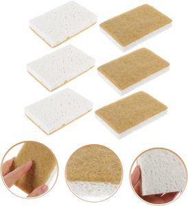 Éponge à vaisselle en luffa, en pulpe de bois, en coton, organique, naturelle, compostable, écologique, 100% biodégradable - Product Image 2