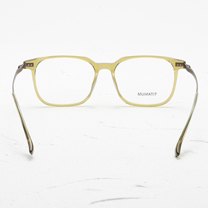 Monturas de Gafas Rectangulares de Aro Completo, Color Sólido, Titanio Ligero, Anti-UV, Unisex, Corrección de Visión para Adultos - Product Image 3