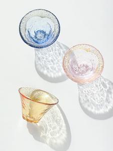 Coupe à vin moderne en <span class=keywords><strong>verre</strong></span> <span class=keywords><strong>transparent</strong></span> Oriental Mount Lucky Cup, réutilisable, 201-300 ml, forme unique, cadeau, feuille d'or, fête, petite - Product Image 4